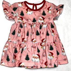 Boutique Santa Christmas dress sz 18 months EUC smoke free home